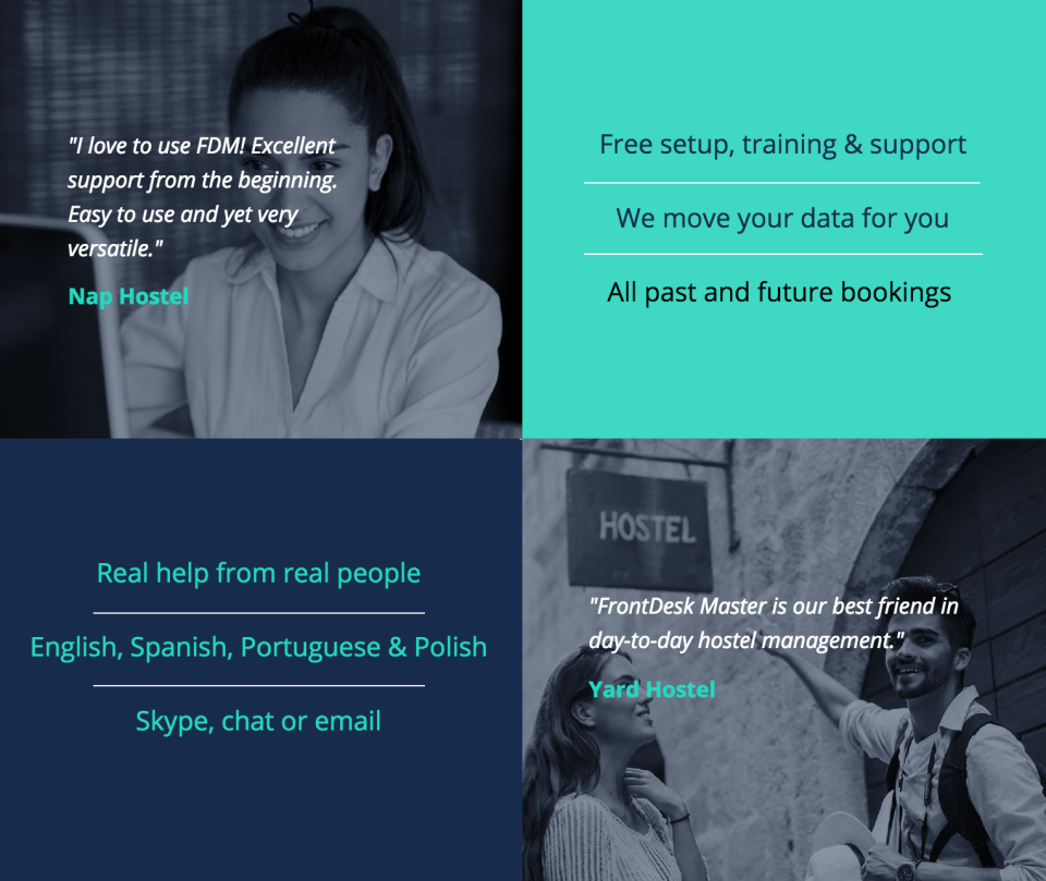 screenshot of FrontDesk Master